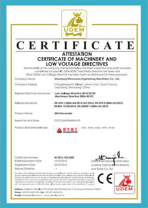 mini excavator ce certificate|mini excavator final drives courses.